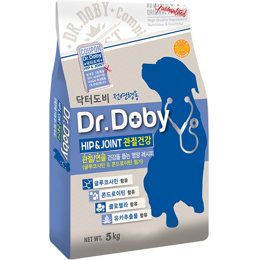 닥터도비 강아지 기능성 사료, 뼈/관절강화, 5kg, 1개